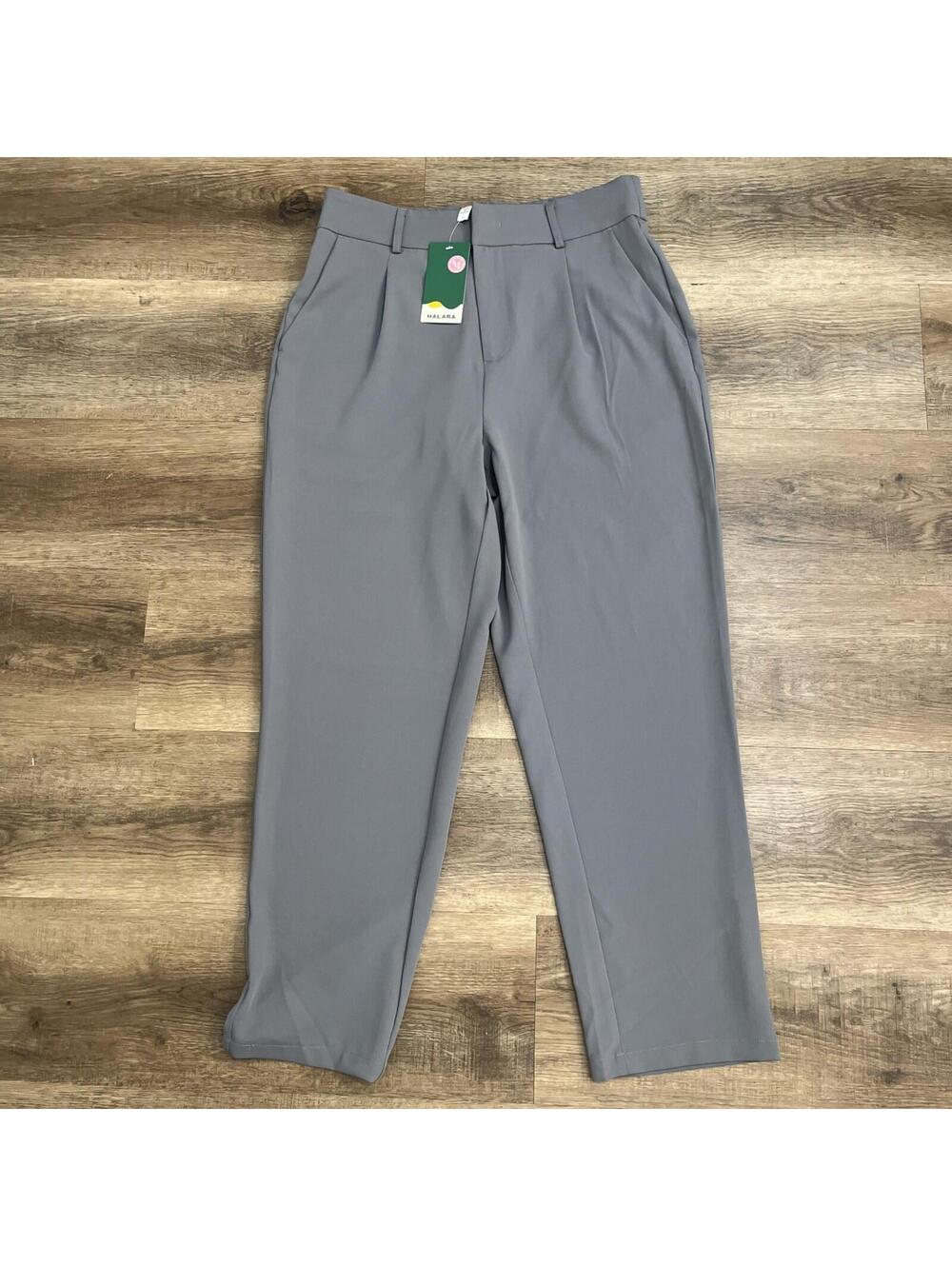 NWT Halara Women's Halo Tek Dress Work Pants Size Large Gray
